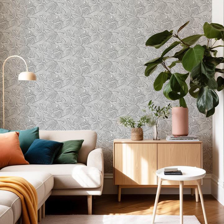 Plume - Charcoal Wallpaper