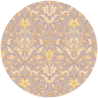 Ribbon Lily - Dusty Lilac Wallpaper