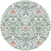 Ribbon Lily - Dusty Lilac Wallpaper