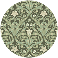 Ribbon Lily - Dusty Lilac Wallpaper