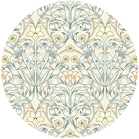Ribbon Lily - Dusty Lilac Wallpaper