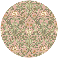 Ribbon Lily - Dusty Lilac Wallpaper