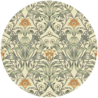 Ribbon Lily - Dusty Lilac Wallpaper