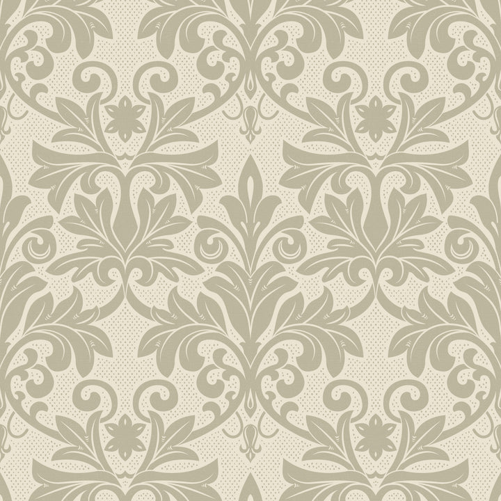 Rococo Relief - Champagne Wallpaper