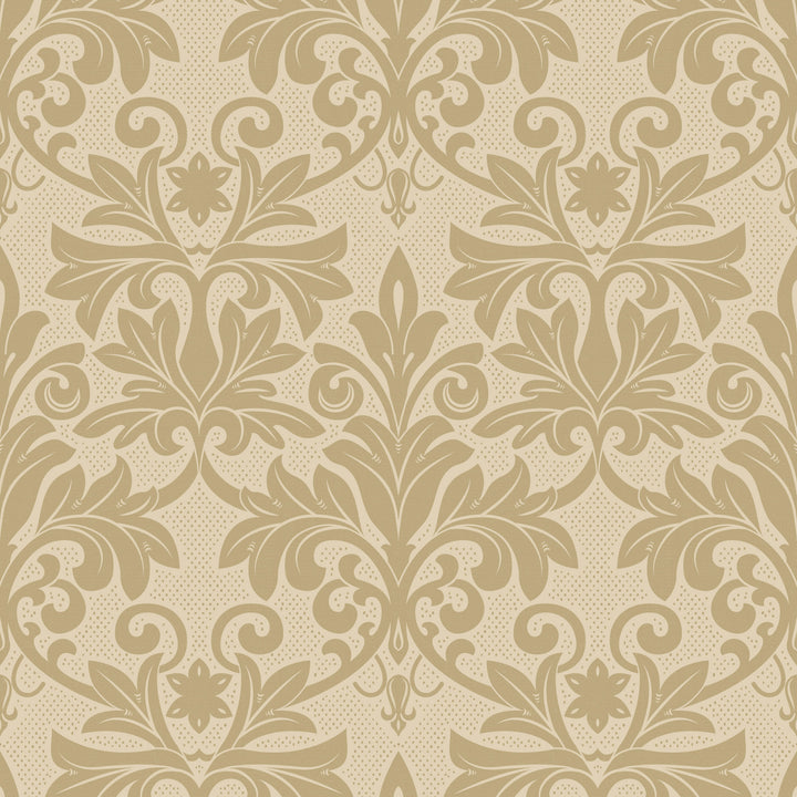 Rococo Relief - Gold Tone Wallpaper