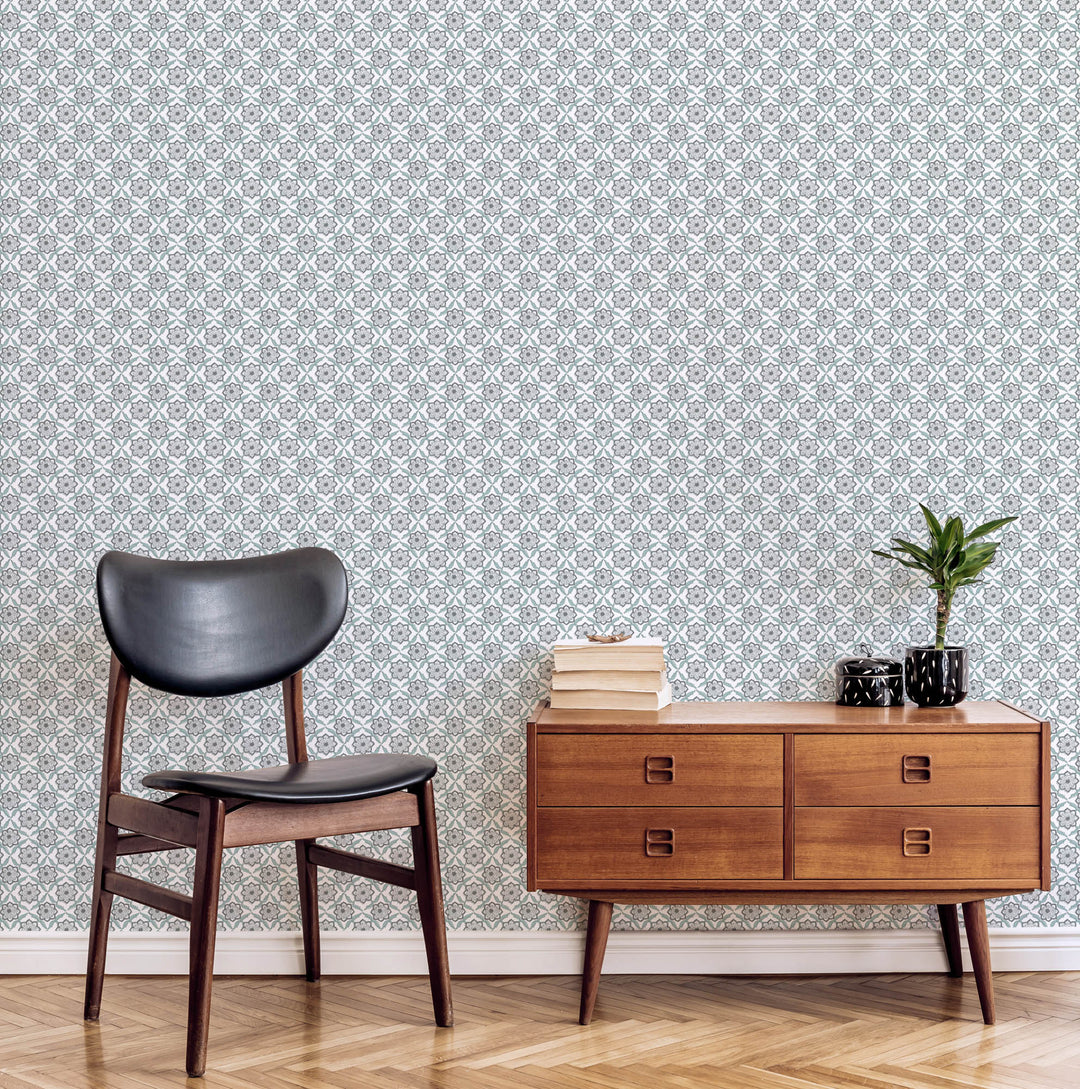 Seraphim - Tern Gray Wallpaper by August Table