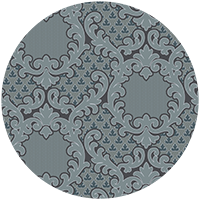Shadow Leaf Damask - Sunwashed Wallpaper