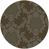 Shadow Leaf Damask - Sunwashed Wallpaper