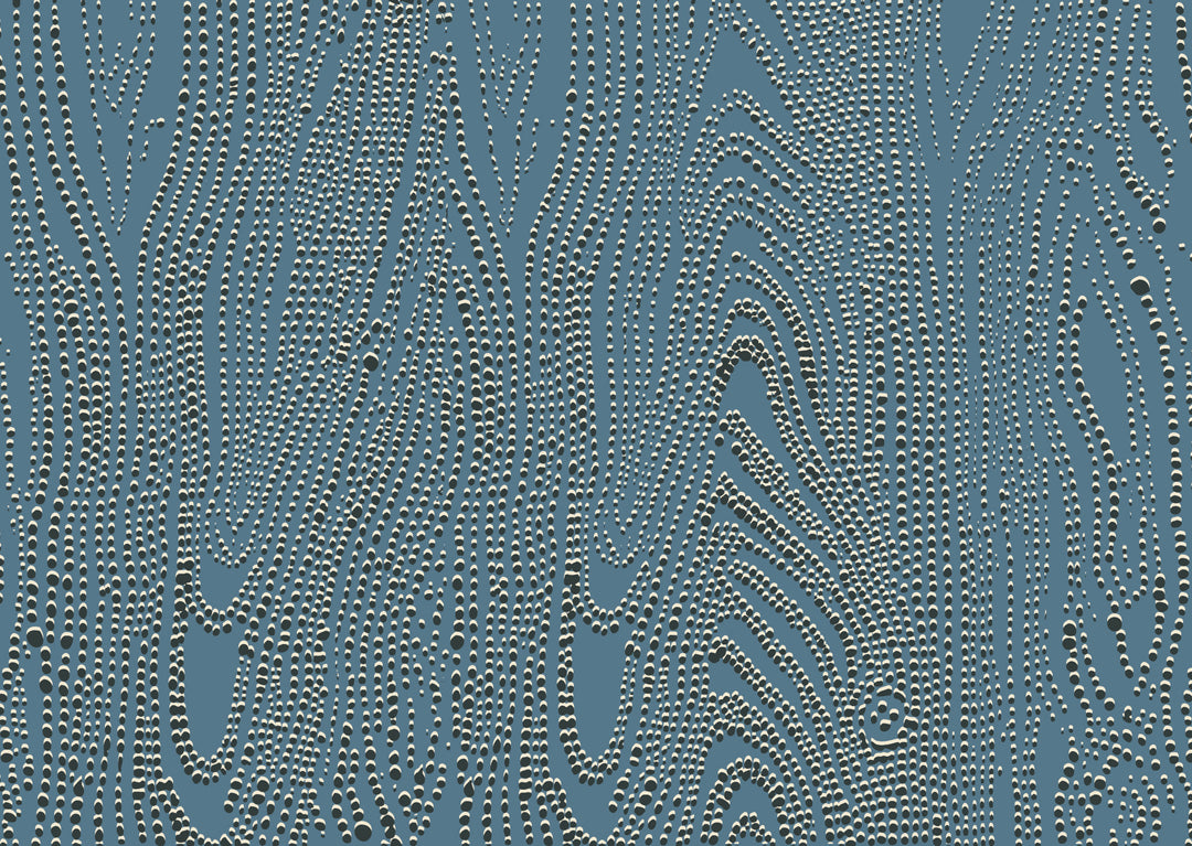 Shagreen Waves Wall Mural - Blue Horizon