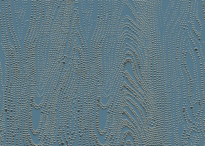 Shagreen Waves Wall Mural - Blue Horizon