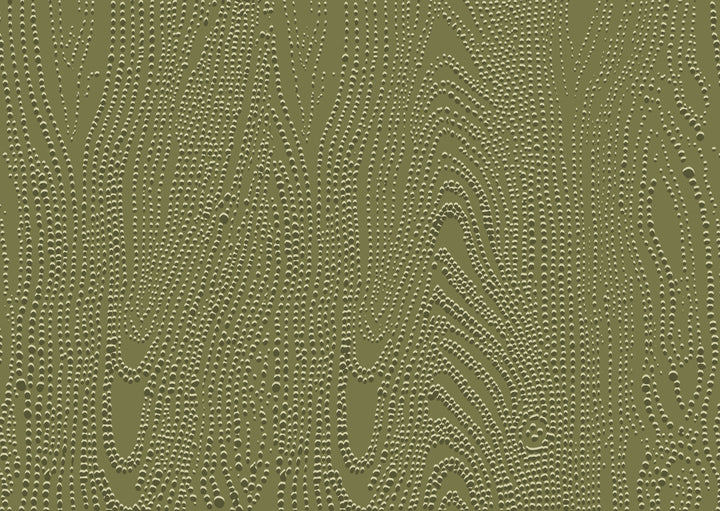 Shagreen Waves Wall Mural - Olive