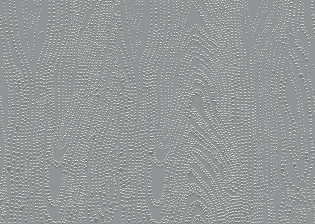 Shagreen Waves Wall Mural - Slate Gray