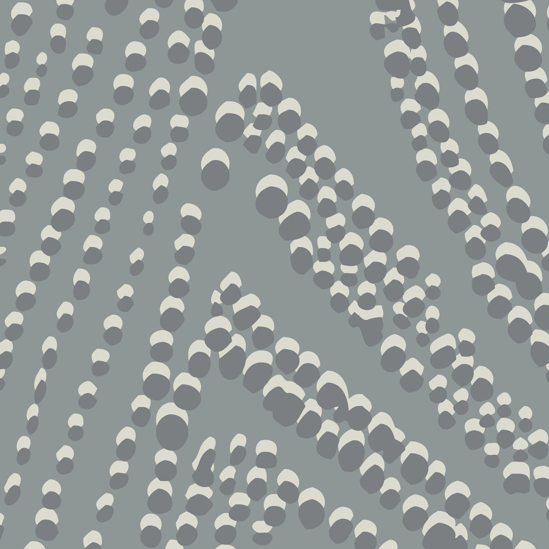 Shagreen Waves Wall Mural - Slate Gray