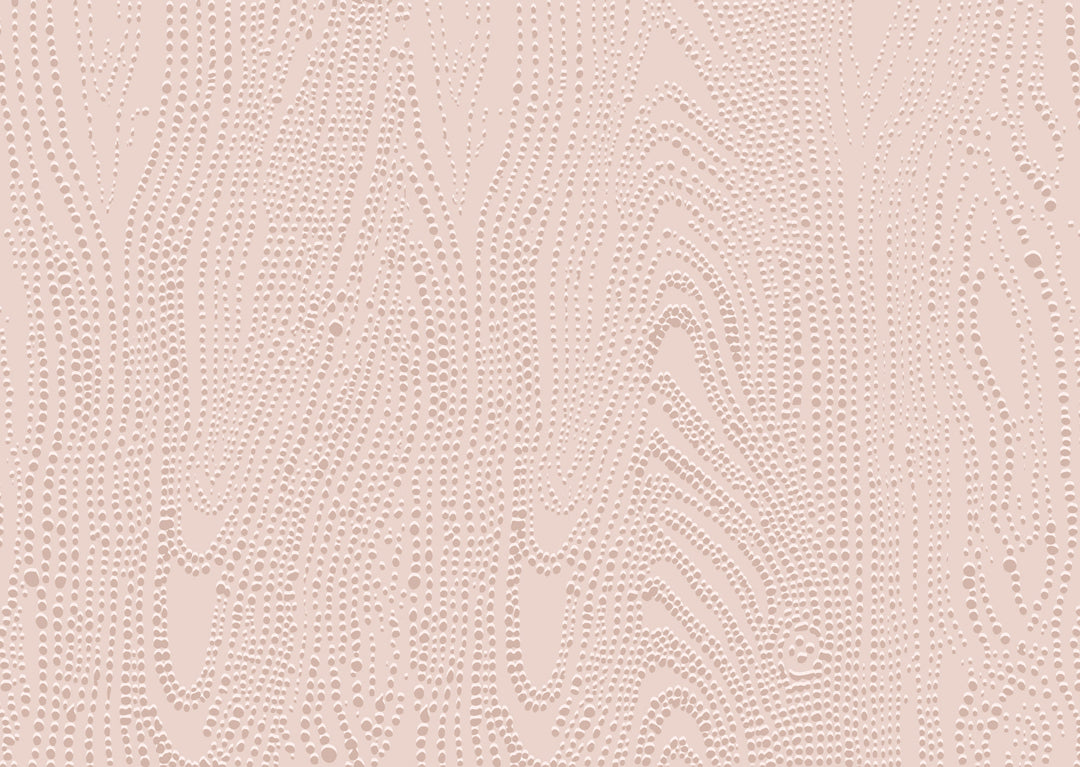 Shagreen Waves Wall Mural - Soft Blush