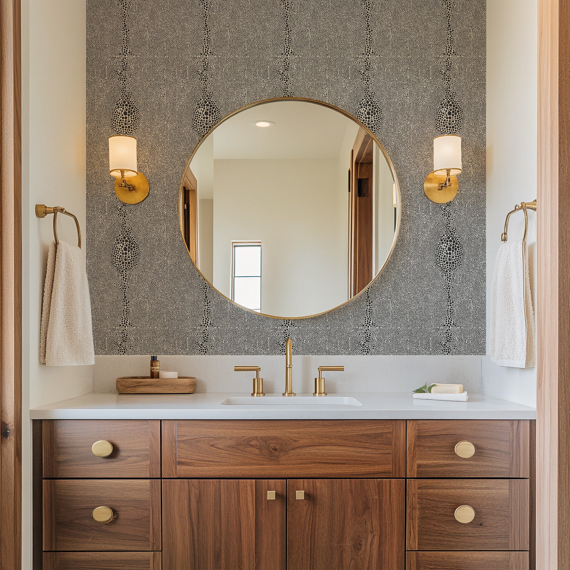 Shagreen - Jet Black Wallpaper by Mrs. Paranjape – Mitchell