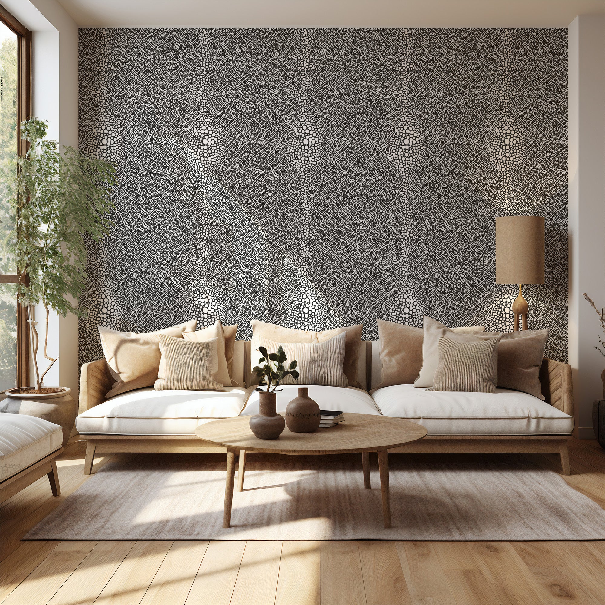 新品30枚 3D壁紙 70*70cmRp Shagreen_Jet_Rev_LivingRoom_Wa