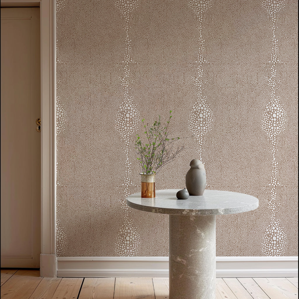 Shagreen - Truly Taupe  Wallpaper by Mrs. Paranjape