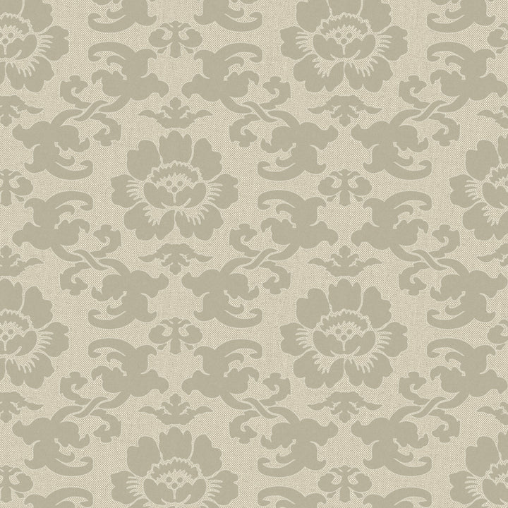 Silken Poppy - Linen Wallpaper