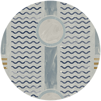 South Beach Facade - Teal Wallpaper