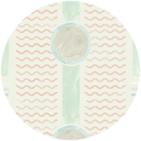 South Beach Facade - Teal Wallpaper