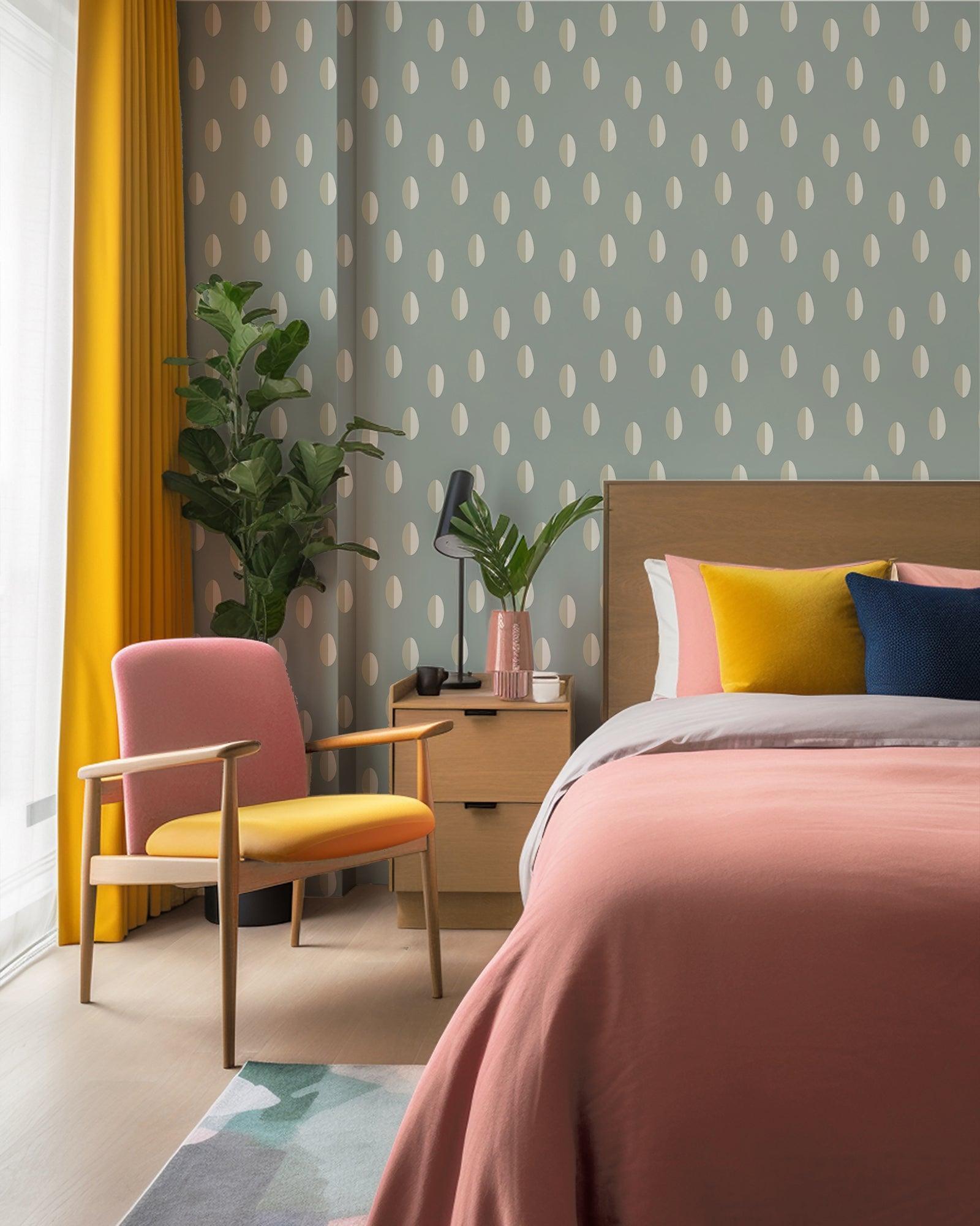 Split - Powder Ash Wallpaper - Mitchell Black
