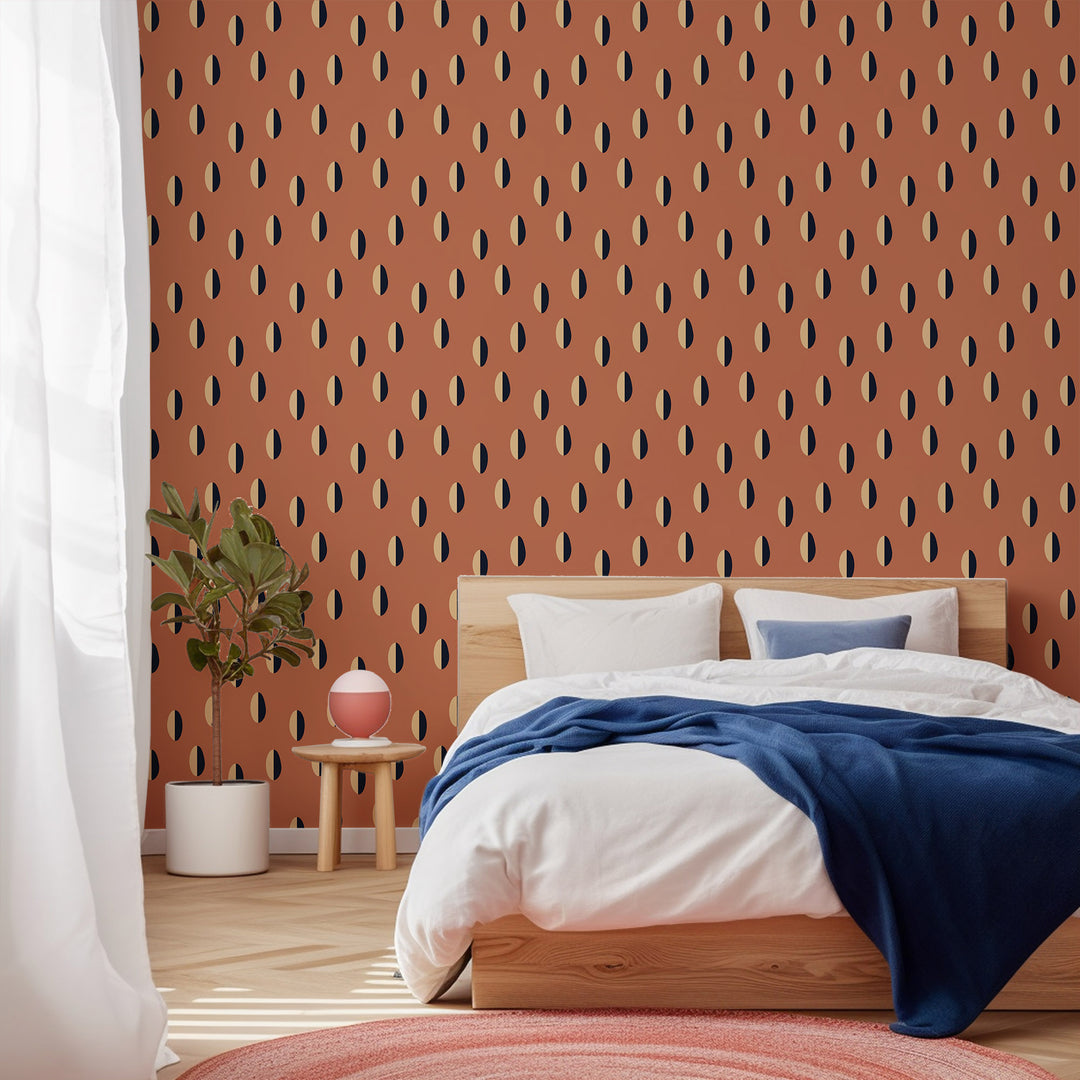 Split  - Red Clay Wallpaper