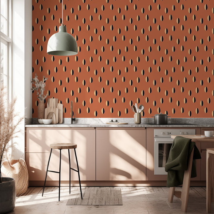 Split  - Red Clay Wallpaper