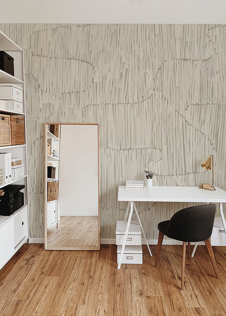 Stacked Wallpaper Mural - Parchment