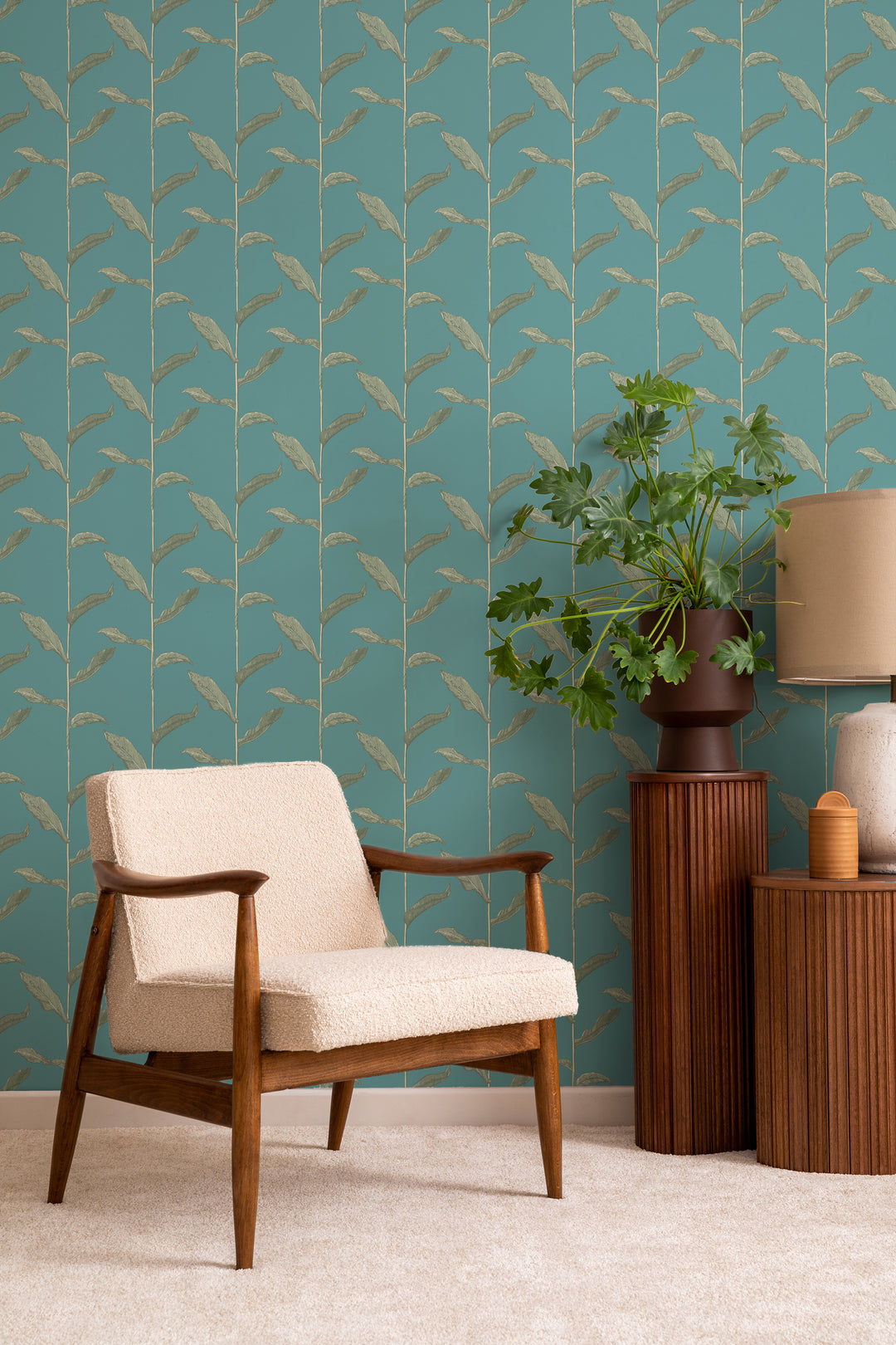 Stalks - Jewel Floral Wallpaper