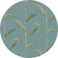 Stalks - Linen Floral Wallpaper