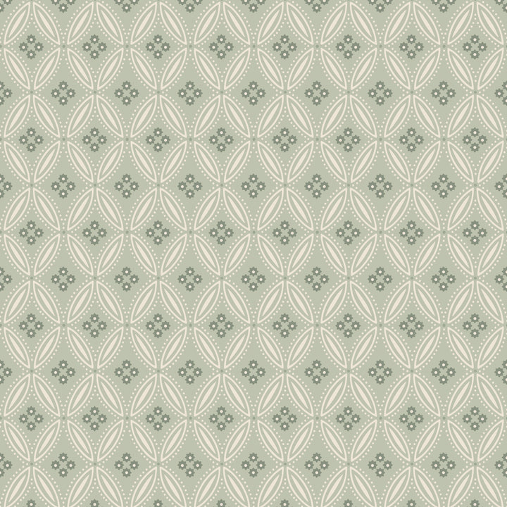 Stone Lace - Seafoam Green Wallpaper