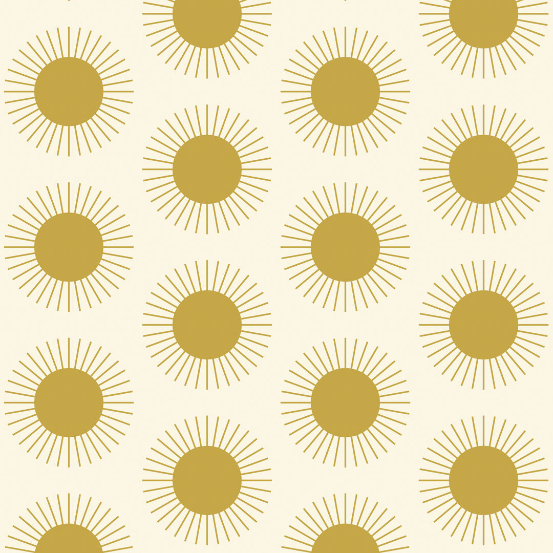 Sunburst - Harvest Gold Wallpaper