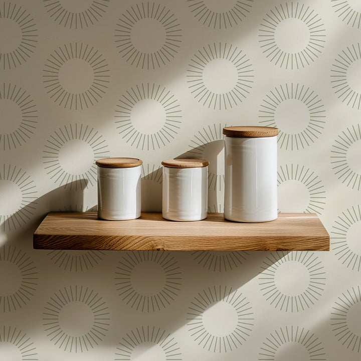 Sunburst - Linen Wallpaper