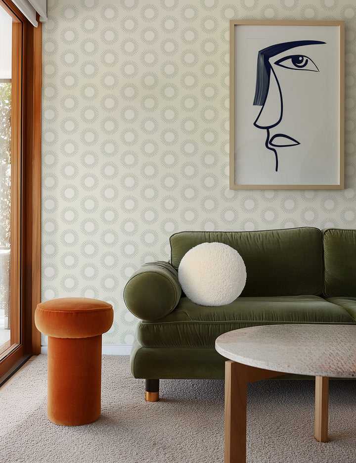 Sunburst - Linen Wallpaper