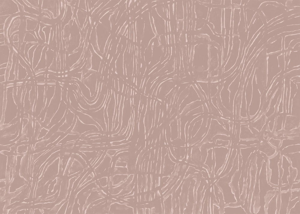 Tangle Wall Mural - Blush