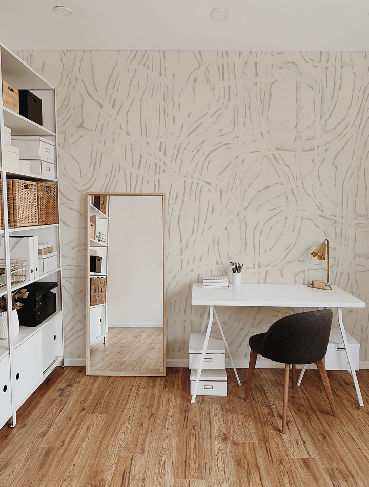 Tangle Wall Mural - Parchment