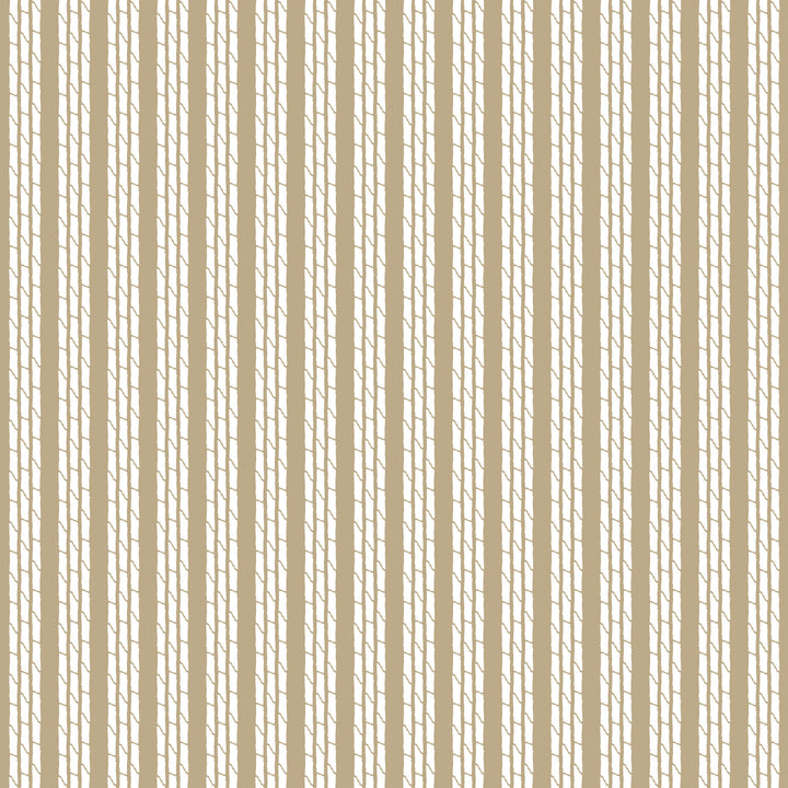 Tennessee Bamboo Stripes - Taupe Wallpaper by Honey + Hank