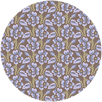 Thorn & Blossom - Brown Lavender Floral Wallpaper