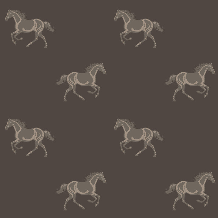 Thoroughbred - Burnt Umber Wallpaper