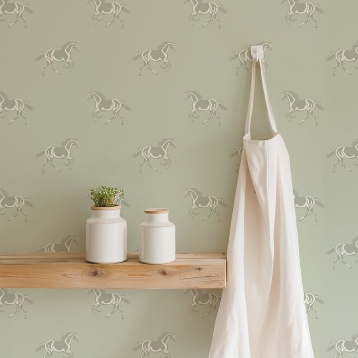 Thoroughbred - Cool Taupe Wallpaper