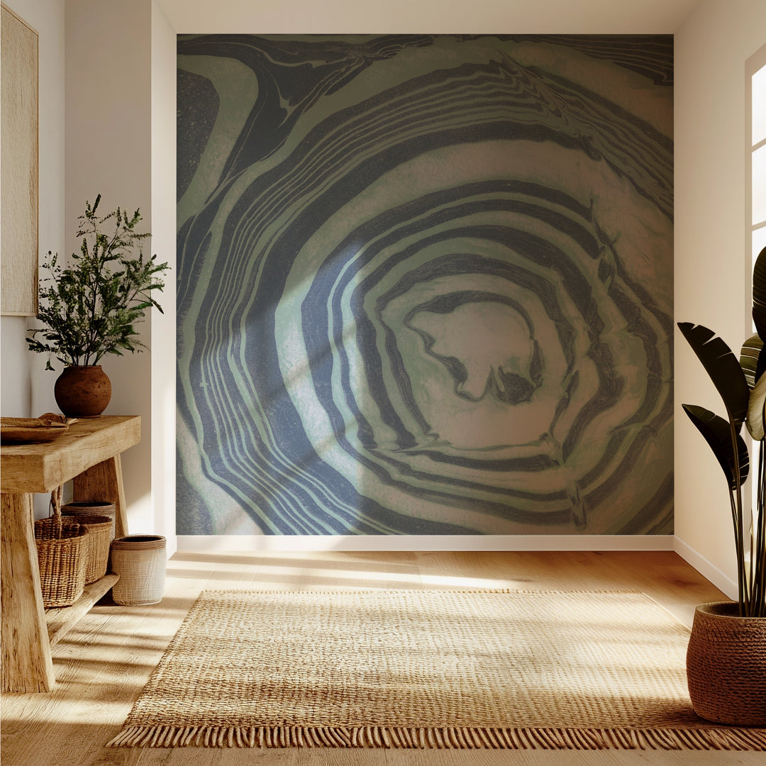 True Blue Marble Wall Mural