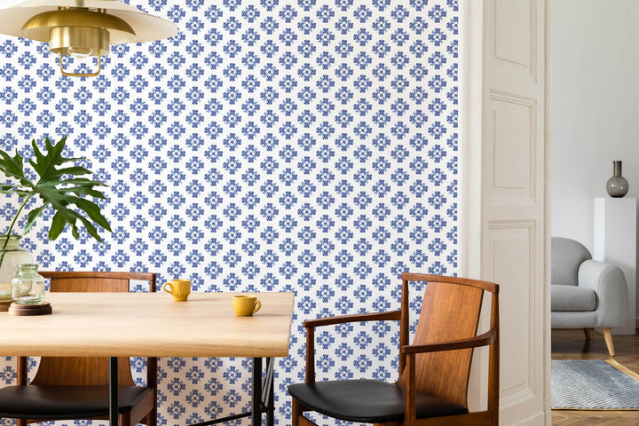 Moyen - Blue Wallpaper by August Table