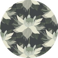 Modern Bloom - Tangerine Wallpaper by Bohemian Bungalow