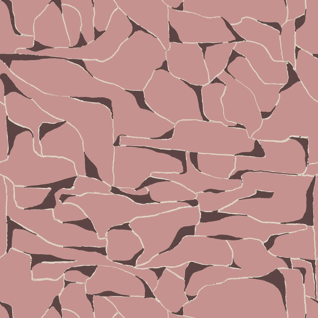 Quartz - Blush Plum Wallpaper by Bohemian Bungalow