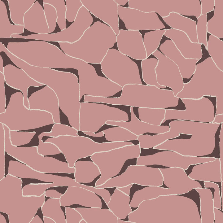 Quartz - Blush Plum Wallpaper by Bohemian Bungalow