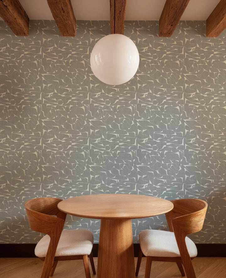 Quartz - Raw Linen Wallpaper by Bohemian Bungalow