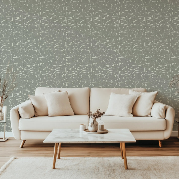 Quartz - Raw Linen Wallpaper by Bohemian Bungalow
