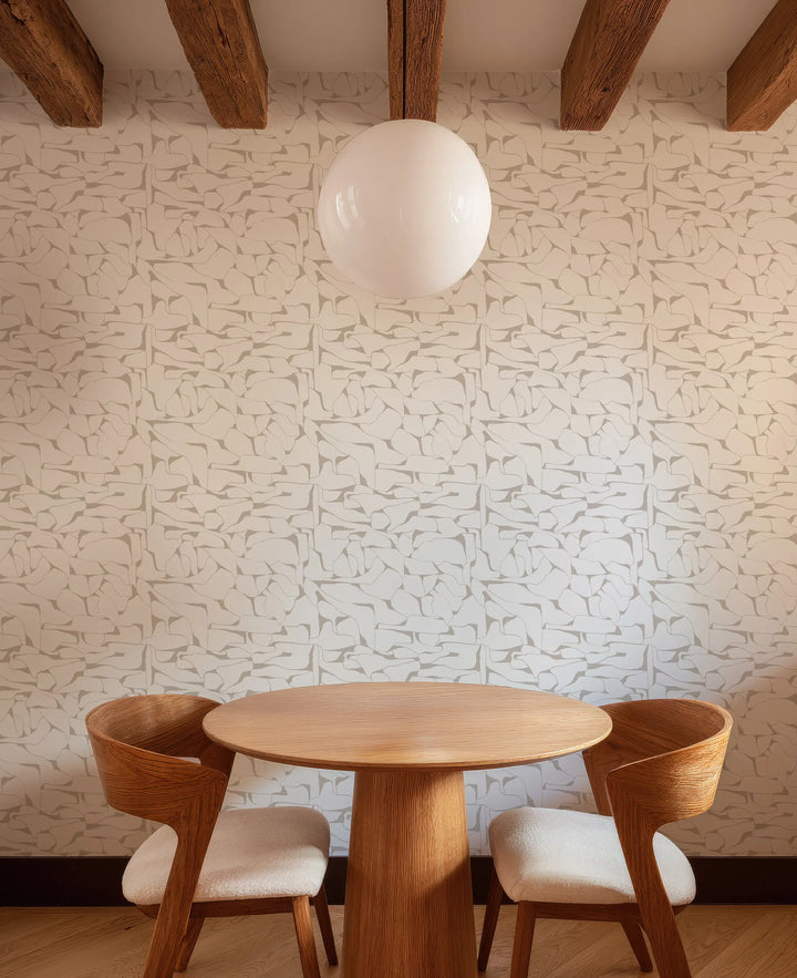 Quartz - Taupe Wallpaper by Bohemian Bungalow