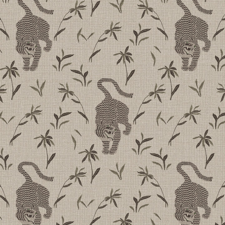 Stalking Tiger Almond Grasscloth