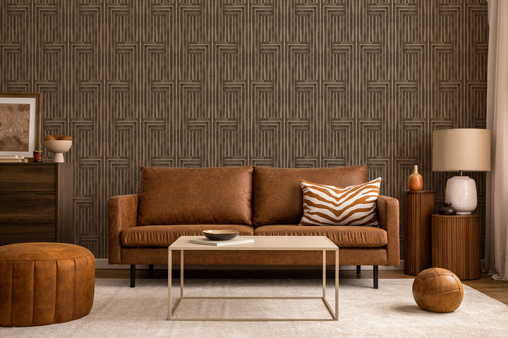 Chiseled -  Sepia Wallpaper